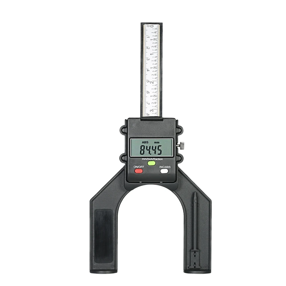 0-130 мм цифровой измерительный прибор для измерения высоты, измерительный прибор с тремя измерениями, фиксирующий винт для деревообрабатывающего фрезерного станка, стол 80 мм