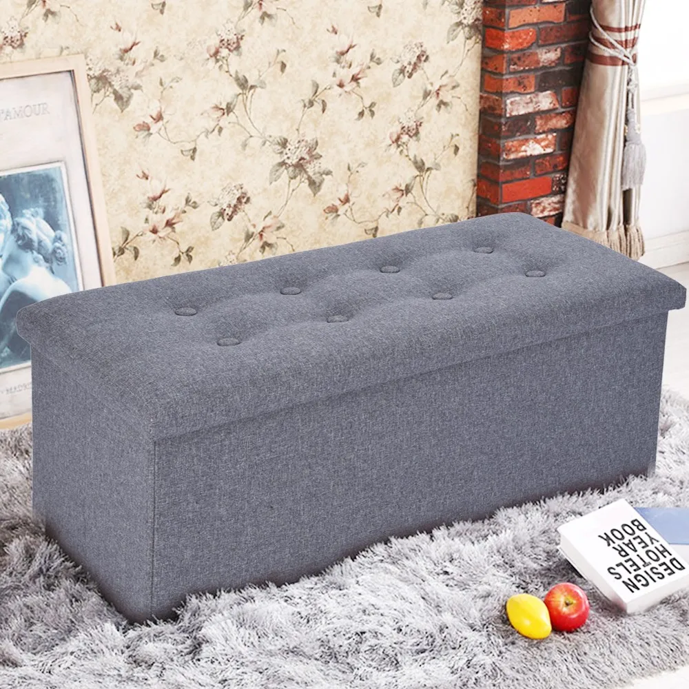 76x38x5 см сиденье сильная грузоподъемность Pouffe ящик для хранения кубической формы белье для дома и офиса Многофункциональный складной стул