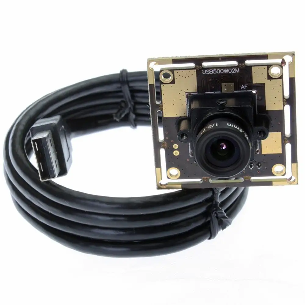  ELP 5MP high resolution  MJPEG/YUY2 hd mini plug and play OV5640 cmos mini cctv usb camera module with 8mm lens for ATM 