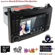 2Din AutoRadio Auto DVD palyer per Mercedes Benz Sprinter B200 W209 W169 W169 B-klasse W245 B170 Vito W639 gps di navigazione SWC BT