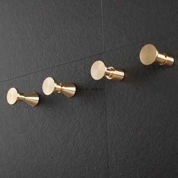 

Nordic light luxury brass hooks entrance hall entrance hook wall decoration wall hanging metal copper hook single hook