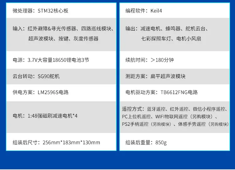 STM32 салона автомобиля Suite 4 Wd всех полноприводные робот программирования DIY