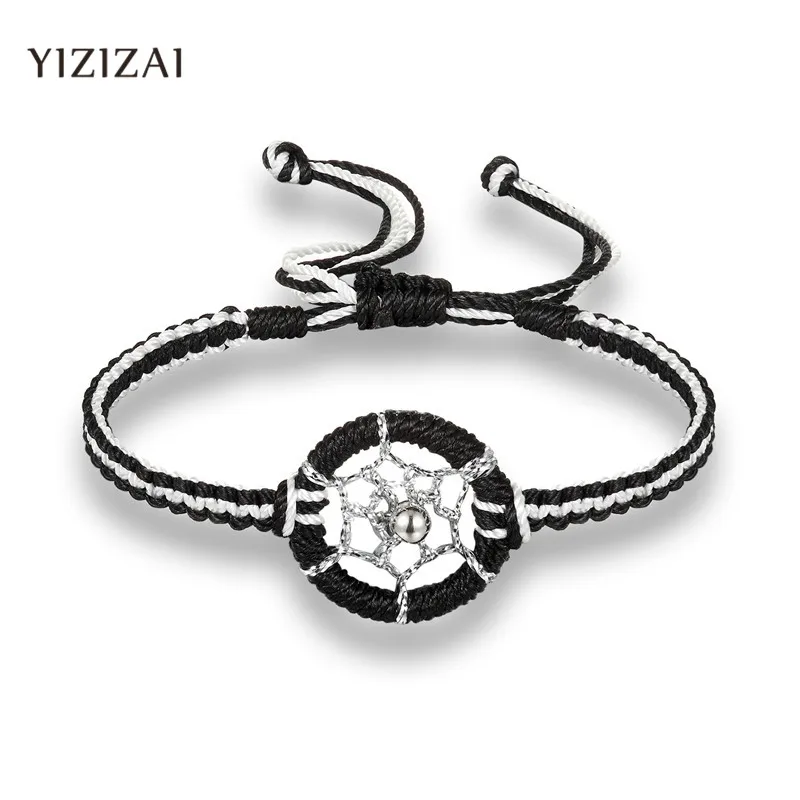 

YIZIZAI 2018 New Arrival Dream Catcher Leather Bracelet Braided Rope Fashion Man Women Jewelry Friendship Gifts