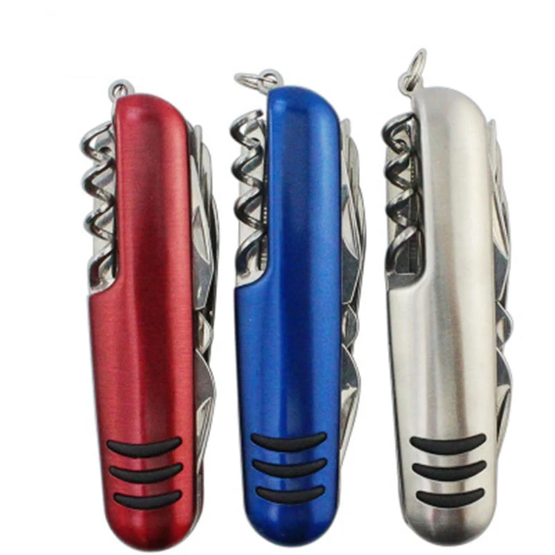 

11 In 1 Multifunction Pocket Knife Hunting Folding Outdoor Steel Tactical Knife Screwdrivers Bottle Openers EDC Survival Tools