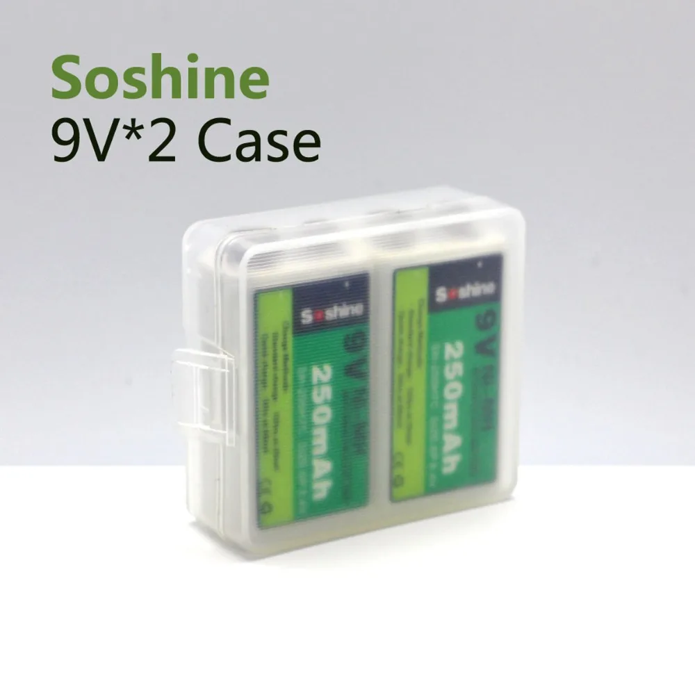 

Soshine 2x9V Battery Storage Box Case Holder for 2 Cell 9V Batteries