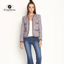 Designer Runway 2017 High Quality Luxury Brand Jacket Women For Open Stitch Outwear Casual Loose