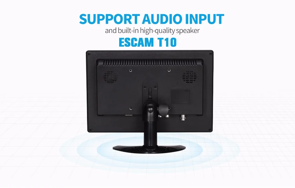 Escam T10 10 Inch Tft Lcd 1024x600 