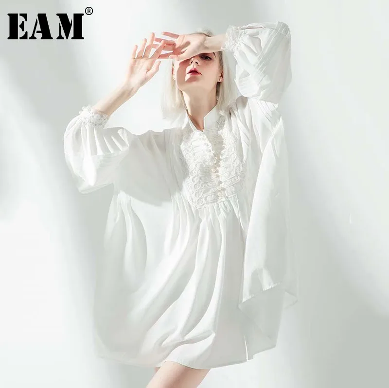 2019 V-Collar Long Sleeve Black Loose Bandage Fold Split Joint Shirt Women Blouse Fashion Tops