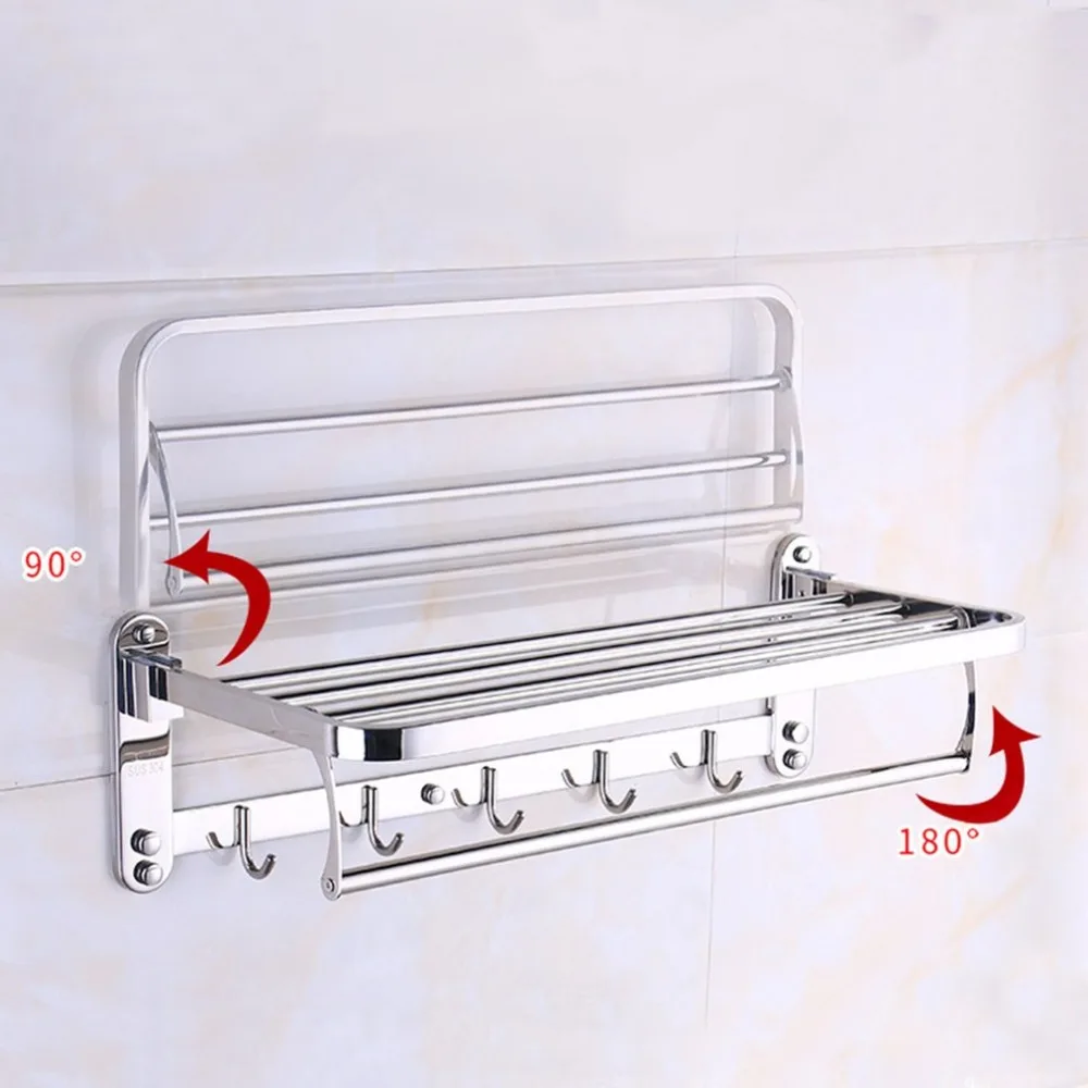 Многофункциональный антикоррозийный держатель из нержавеющей стали для туалетной комнаты и ванной комнаты, настенный держатель для полотенец