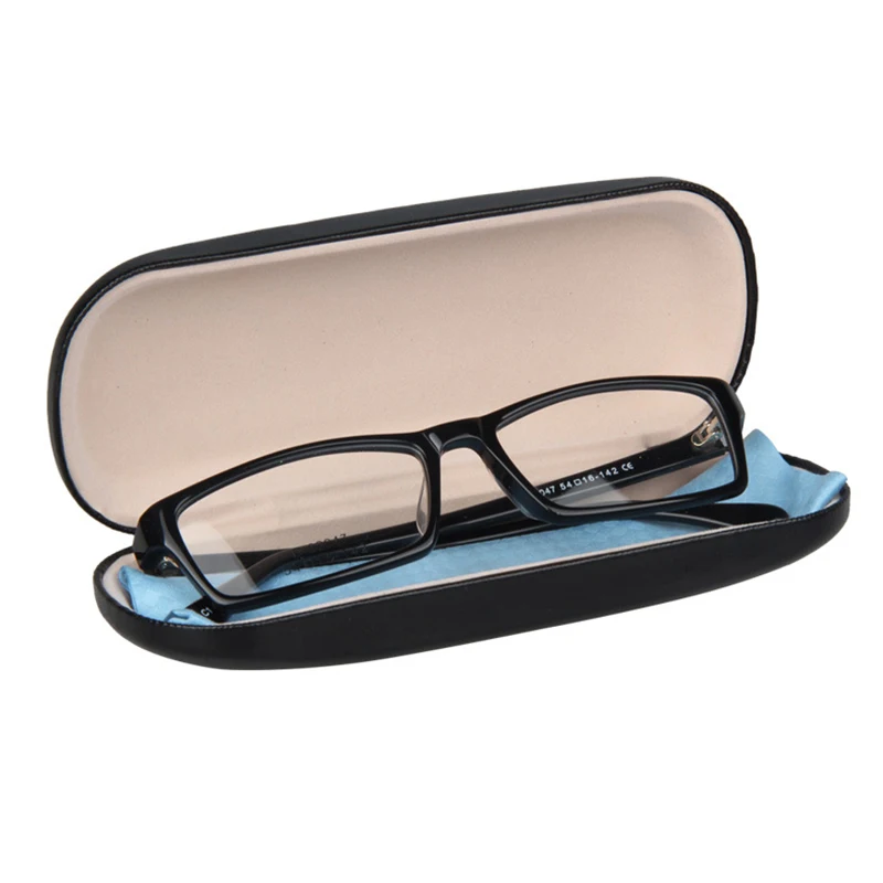 

Glasses Case - Black Metal and leather for Small and Medium Frames