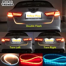Car Styling Turn Signal Amber Flow Led strip trunk Tail Light Ice Blue LED DRL daytime running light RED Brake Light for BMW