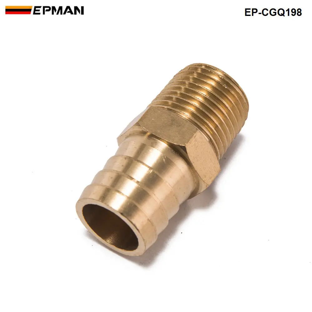 Straight 1/2" NPT Pipe to 3/4"Hose Barb Fitting Bare Coupler EP-CGQ198