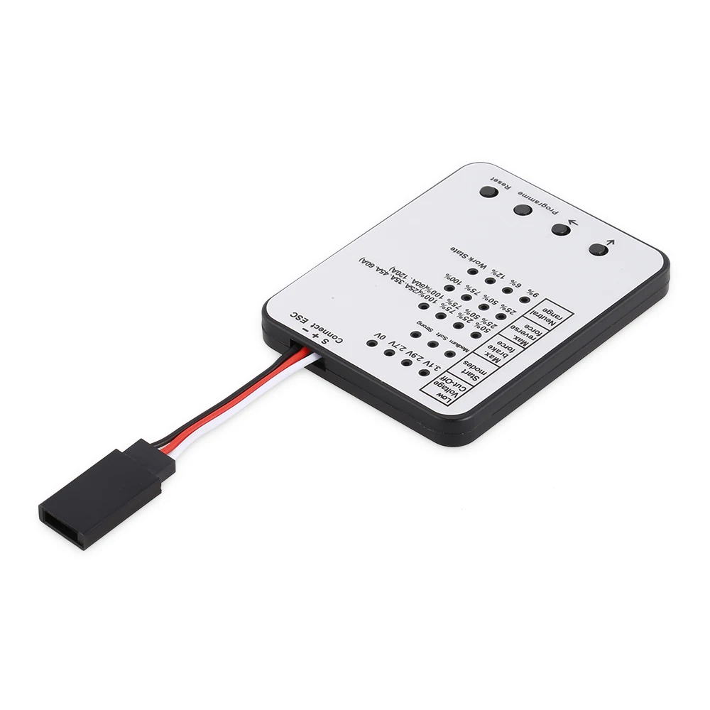 

High Quality Low Voltadge Cut Off Voltadge Programming Card for RC Car ESC Brushless Electronic Speed Controller