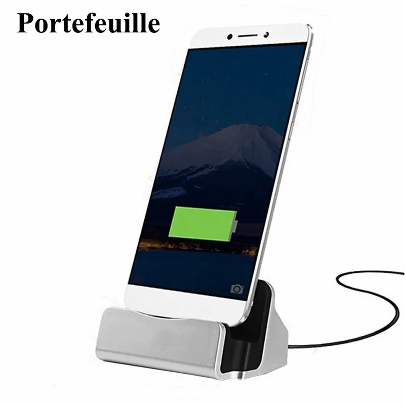 Portefeuille Тип usb-C док-станции для настольного зарядного устройства колыбели держатель подставка для Xiaomi Mi6 Mi5 Mi5s samsung Galaxy S8 плюс Тип C