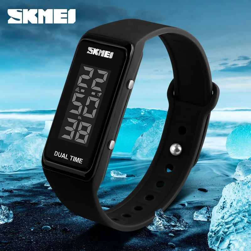 SKMEI женские спортивные часы светодиодные электронные цифровые наручные