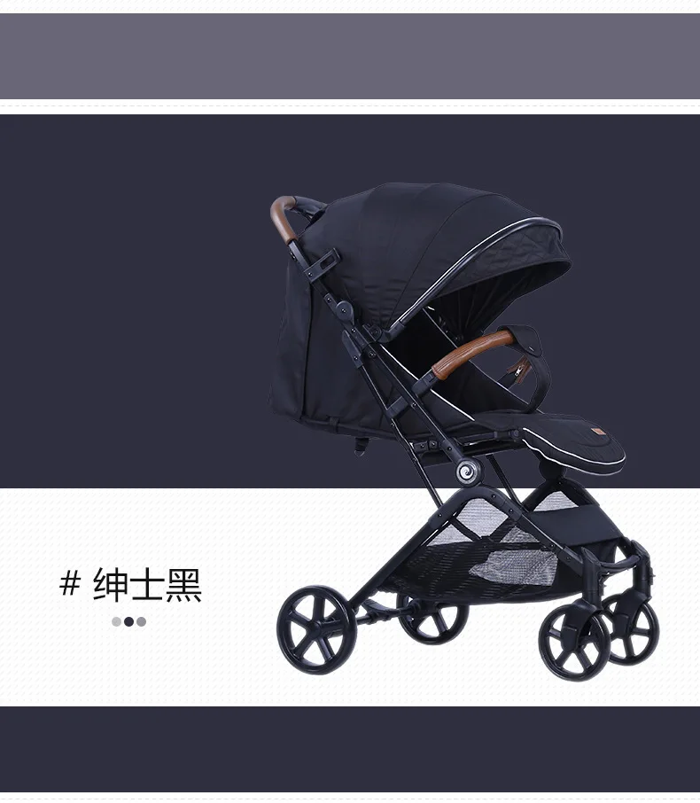 Для детей от 0 до 3 лет, детская прогулочная коляска с выдвижным стержнем, одна кнопка, складной, четыре колеса, амортизатор, функция, детская