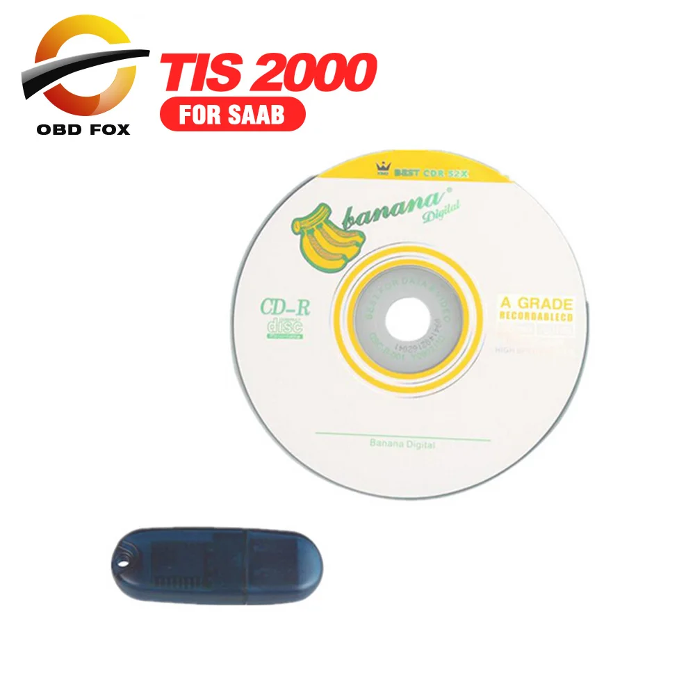 

TIS2000 CD And USB Key For TECH2 for SAAB Car Model TIS 2000 Software USB Dongle TIS 2000 Dongle