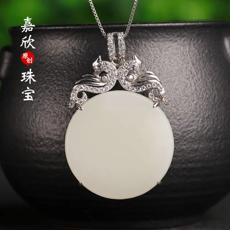 

Thomas Sabor Jewelry Pendants Asg Choker Necklace Certificate Of Hetian Pendant With Nothing Brand Hang 925 Sterling With Round