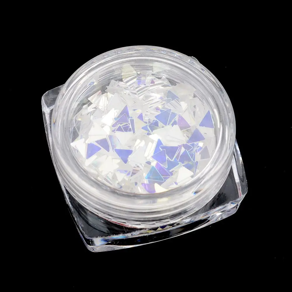 

20f# 1 Box 3D Nail Glitter Powder Rainbow Pigment Chrome Dust for Manicure and Nail Design Holographic Laser Powder