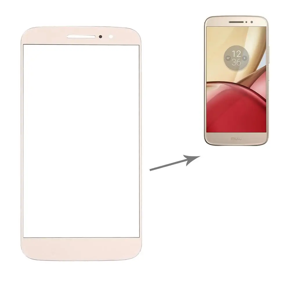 

Front Outer Screen Glass Lens Replacement Touch Screen LCD Cover For Motorola Moto M / XT1662