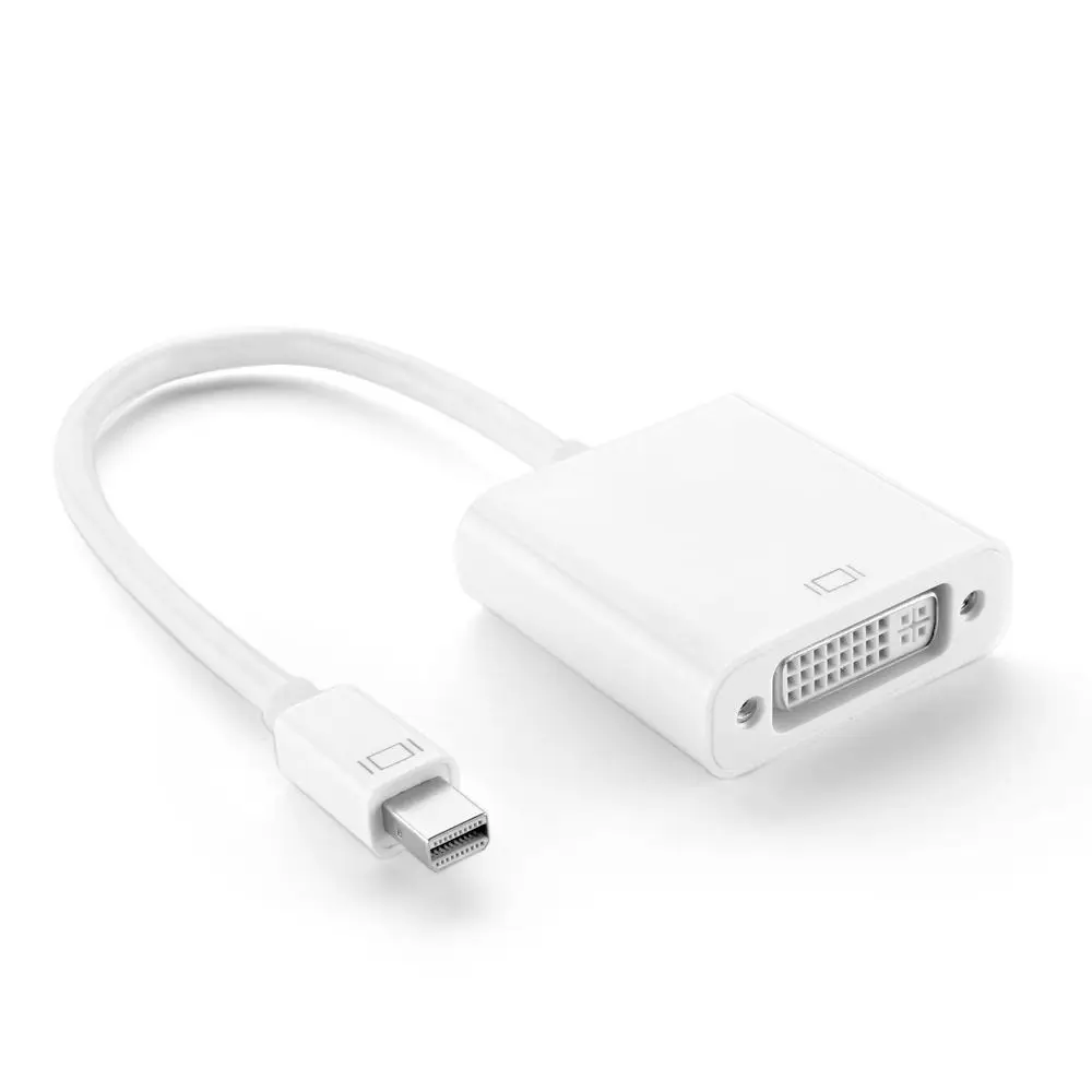 10 шт. Mini DisplayPort DP Thunderbolt к dvi Кабель-адаптер для Apple MacBook Pro