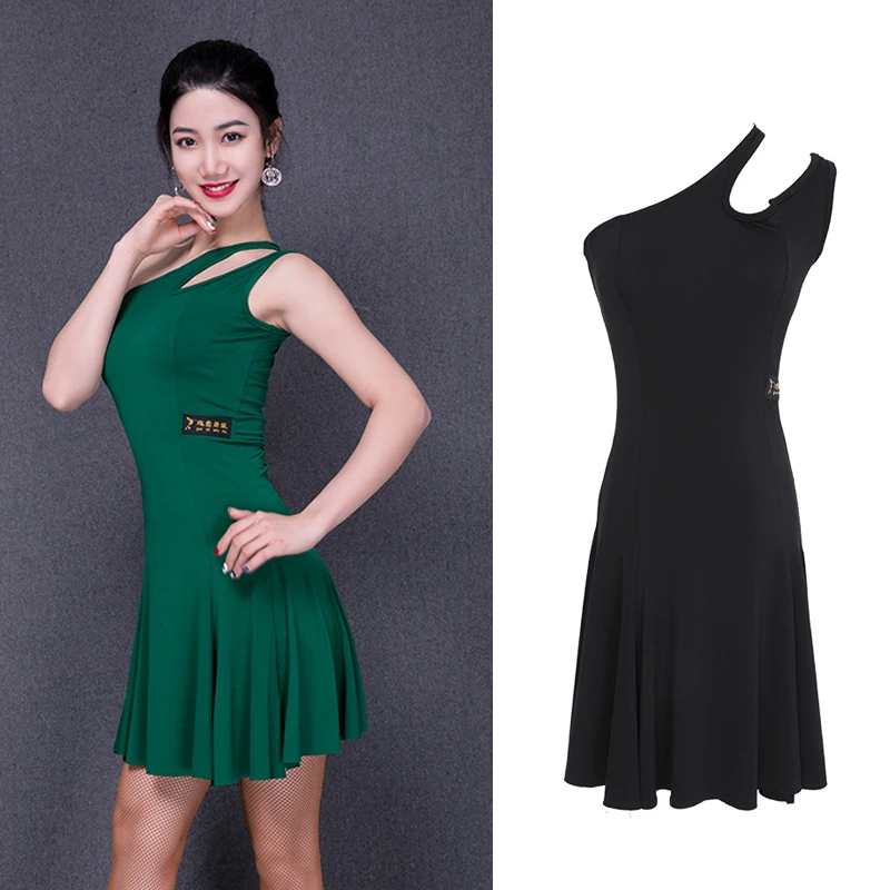 

Latin Dance Dress Sleeveless Sexy Split Skirt Women Rumba Cha Cha Samba Tango Salsa Dancing Clothes Ladies Practice Wear DN3614