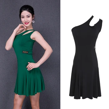 

Latin Dance Dress Sleeveless Sexy Split Skirt Women Rumba Cha Cha Samba Tango Salsa Dancing Clothes Ladies Practice Wear DN3614
