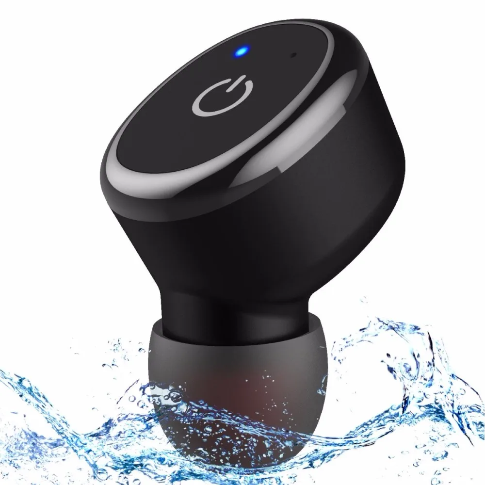 

Invisible Bluetooth Earbuds IP68 Swim Proof Waterproof Bluetooth Wireless Earphone 6H Playtime with Mic for iPhone Android Phone