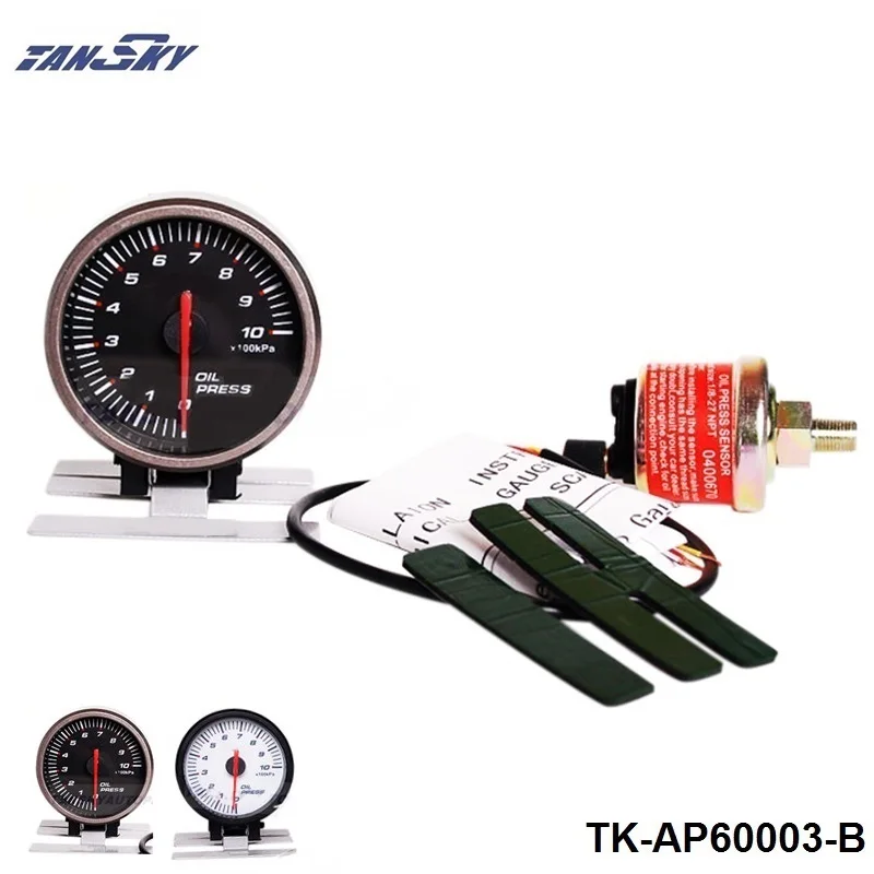 TANSKY -  AP 60MM OIL PRESSURE GAUGE ELECTTRO-LUMINESCENT For Mustang GT V8 02-04 TK-AP60003