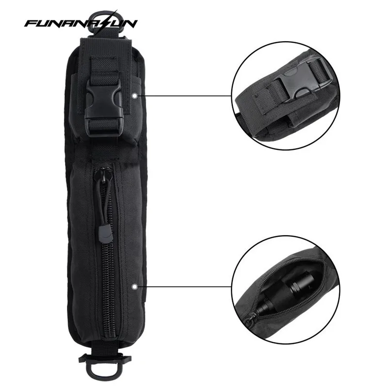 Tactical Molle Camping EDC Tool Compact Pouch Quick Rapid Flashlight Single Shoulder Strap Bag Sundries Accessory Pack
