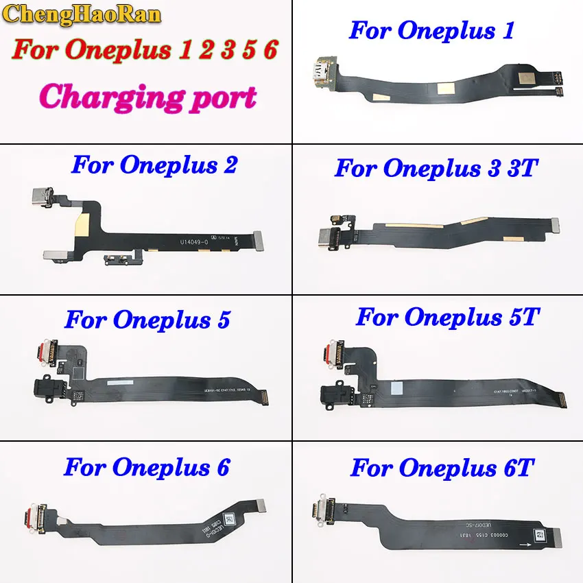 

ChengHaoRan 1PCS Replacement Part For OnePlus 1 2 3 3T 5 5T 6 6T Type C USB Charger Charging Port Dock Connector Flex Cable