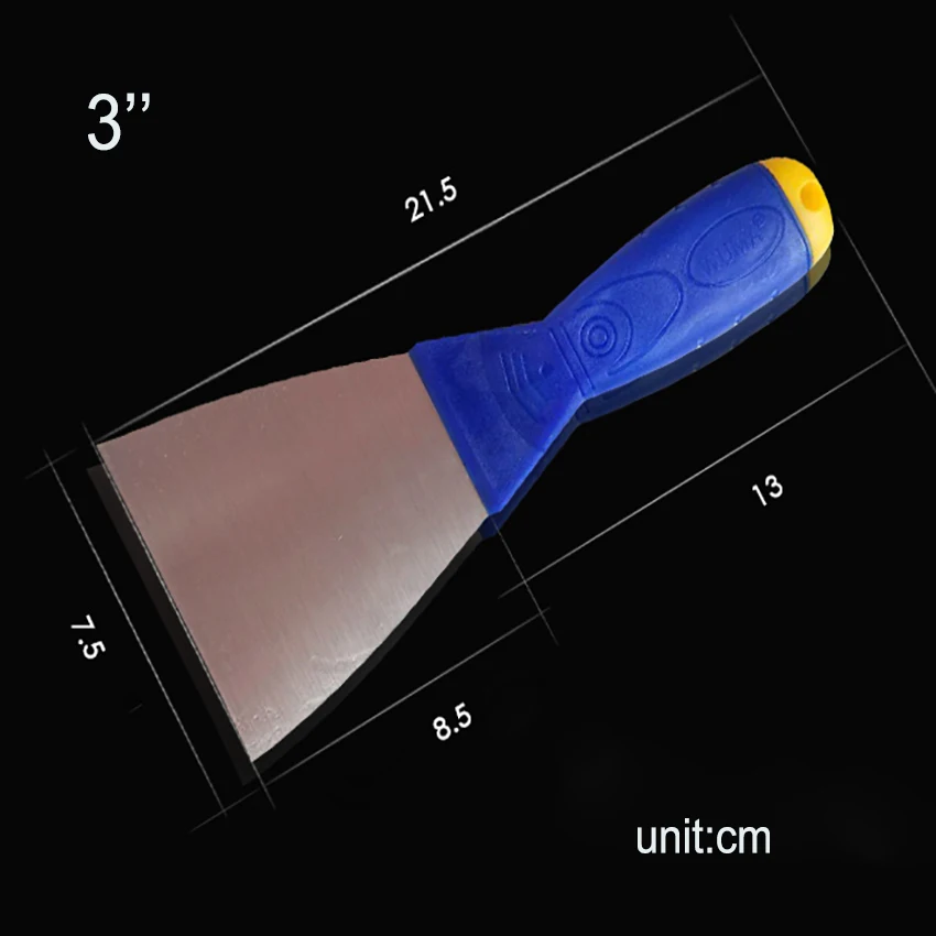 1 шт. Шпатель скребок лопата из углеродистой стали пластиковая ручка штукатурка для стен нож Ручные приборы строительные инструменты