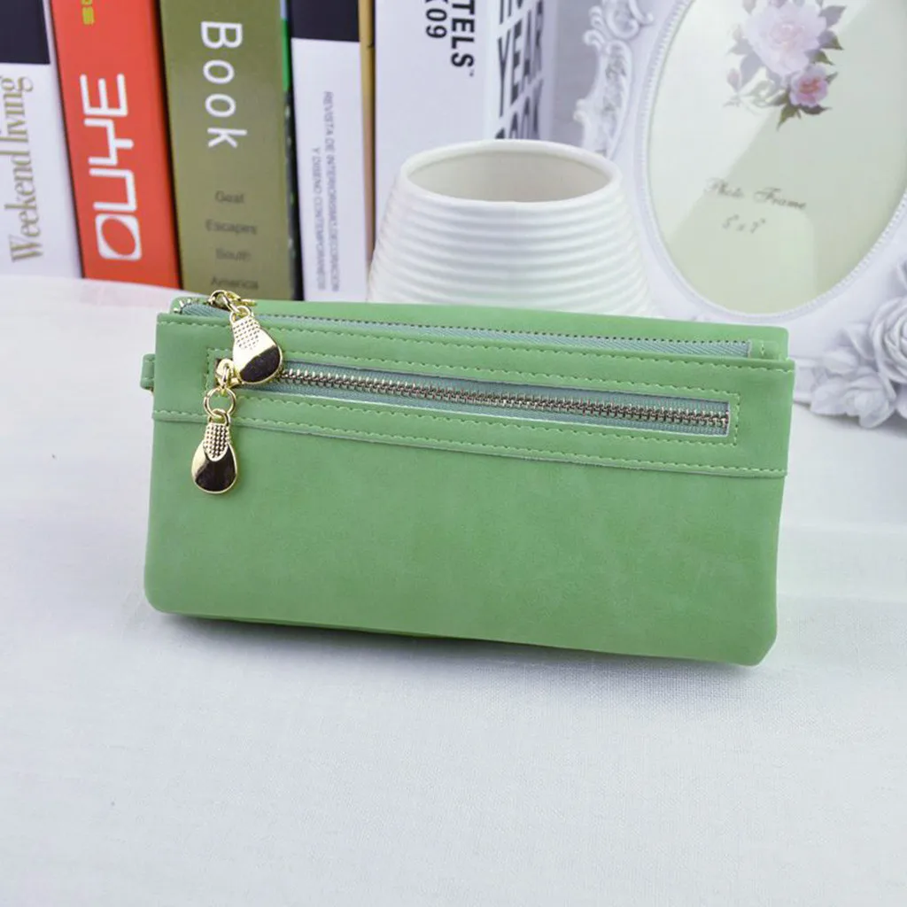 Xiniu Новое поступление многоцелевой мобильный кошелек женская кожаная длинная двойная молния сумка borse da donna verde bolso mujer# Y40