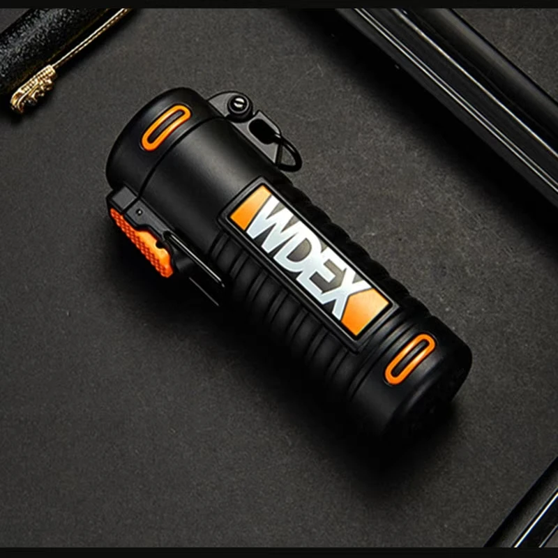 

4*8.9cm Outdoors Plasma Lighter Windproof Rechargeable USB Waterproof Electronic Metal Personality Gifts For Cigarette Smoking