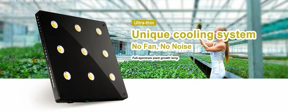 Ультратонкий COB светодиодный светильник для растений, полный спектр ...