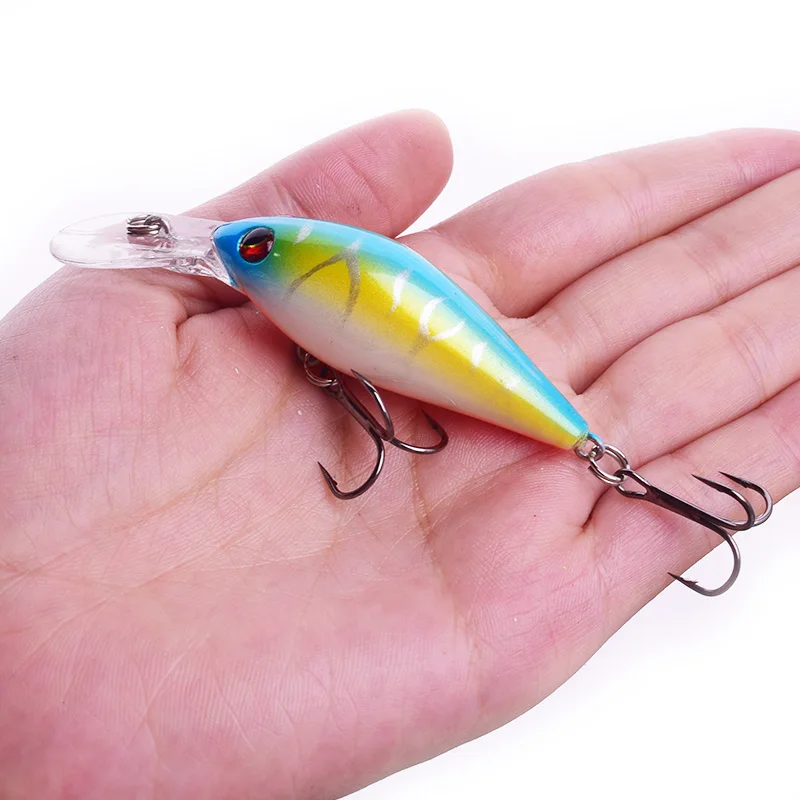 WDAIREN New Crankbait Fishing Lure 80mm 8.6g Minnow Wobblers Perch Floating Artificial Hard Bait peche Carp Fishing Bait