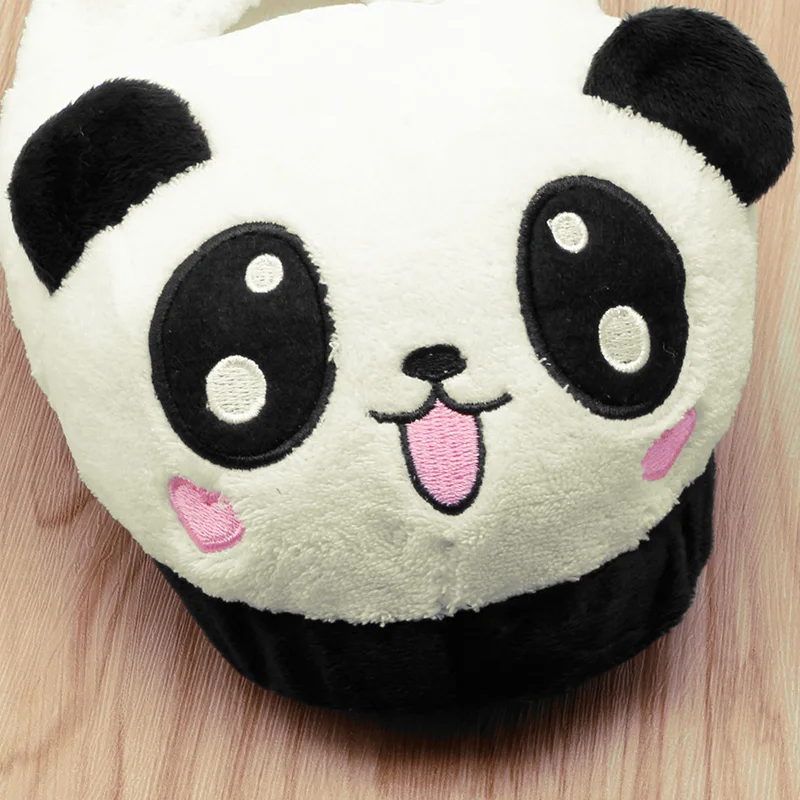 Panda Cotton Slippers For Women's Winter Indoor Home Slipper Non Slip Cute Animal Female Thick Sole Soft Soled Shoes