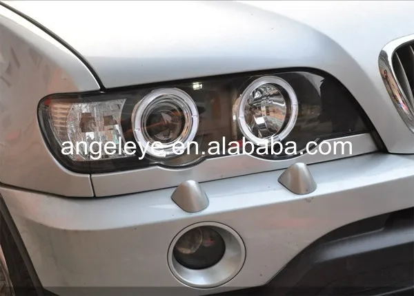 1999-2003 год для BMW для X5 E53 светодиодный головной фонарь ангельские глазки