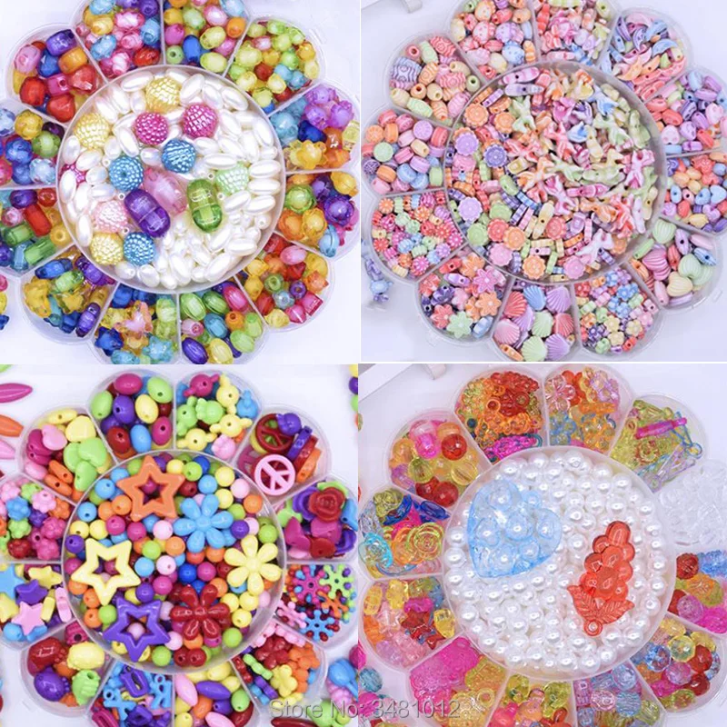 Bricolage à la main perlé filles perles ensemble perles Art artisanat tissage Bracelet bijoux usure Kit enfants jouets éducatifs pour les enfants