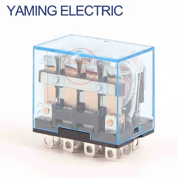 

P143 1pc Mini Relay LY4NJ 14 Pin 10A With LED Intermediate Relay 12VDC 24VDC 220V 10A general purpose switching relay