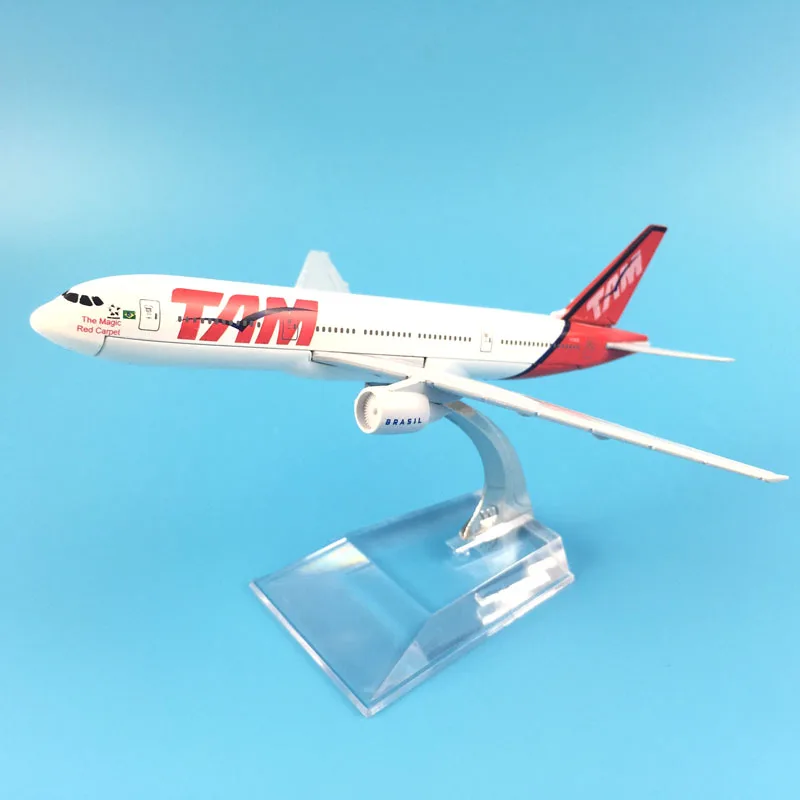 

JASON TUTU 16cm Chile TAM Plane Model Airplane Model Boeing 777 Brazil Aircraft Model Diecast Metal Airplanes 1:400 Plane Toy