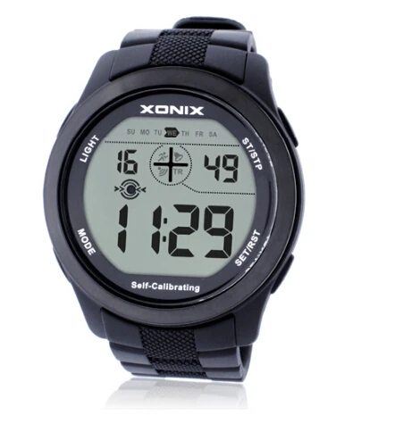 

Mens Sports Wristwatch Digital Self Calibrating Watch Led Light Waterproof 100m Multifunctional Auto Time Radio Wave Watch