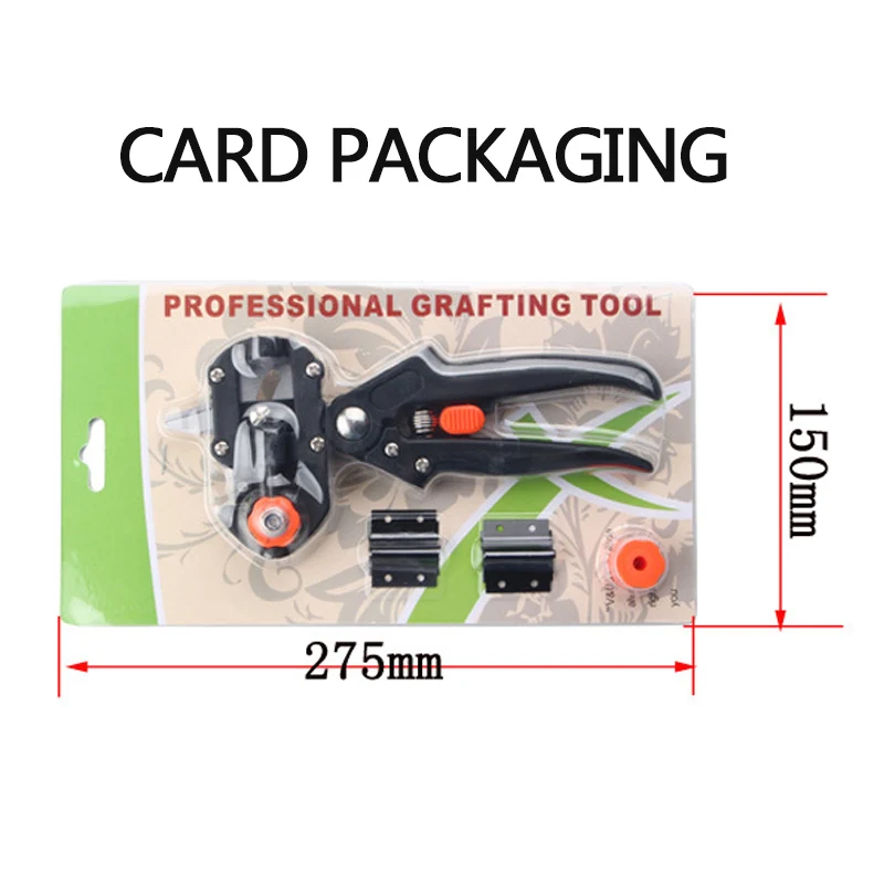 

Pruning, Grafting and Cutting Set (Plug-in Packing)It is easy to cut rootstocks and Scions into U-shape, and heal quickly