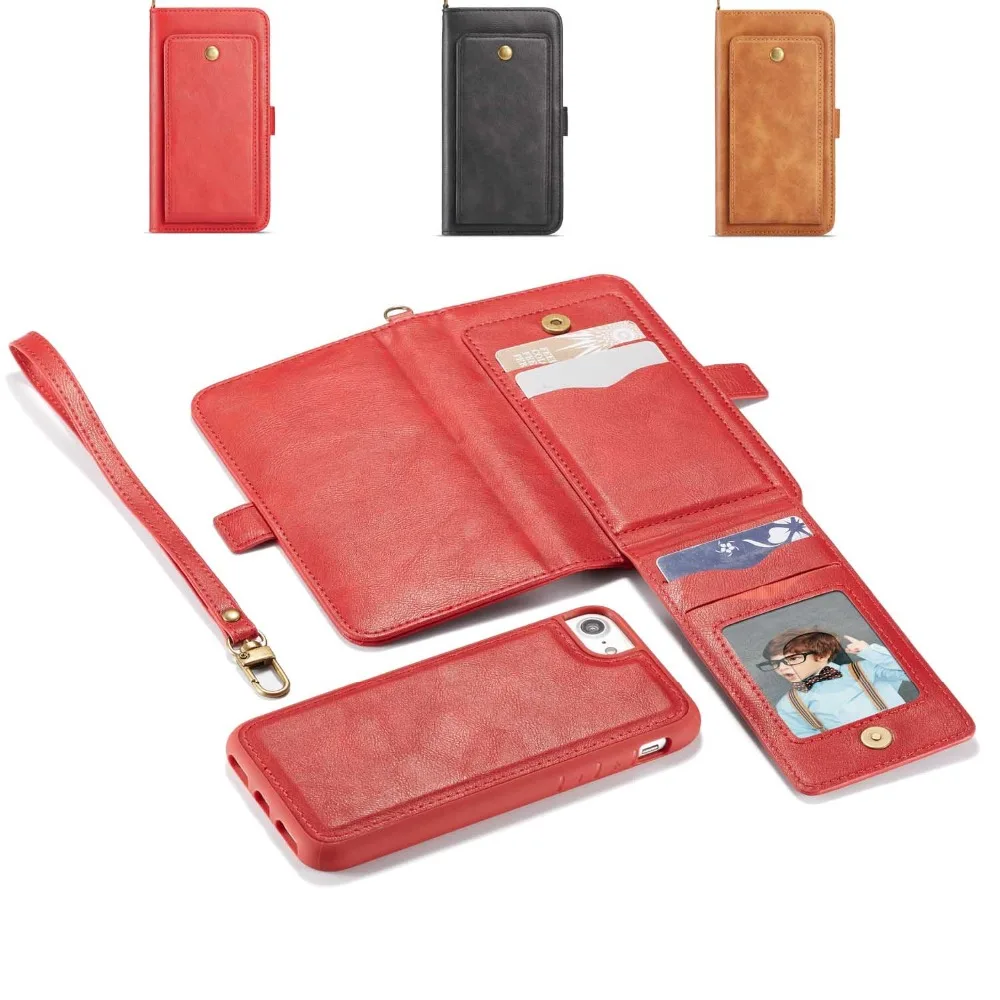 

Luxury Leather Wallet Phone Case for iPhone 6 XS MAX XR Cards Slots Shockproof Purse Cover for iPhone X 8 7 Plus Capa Coque