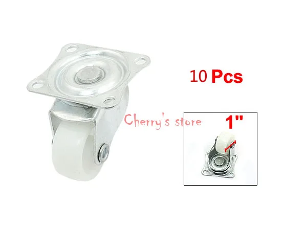 

Best Promotion Wholesale Price 10 Pcs/lot 1" Dia Single Wheel Top Plate Rotation Industrial Swivel Caster