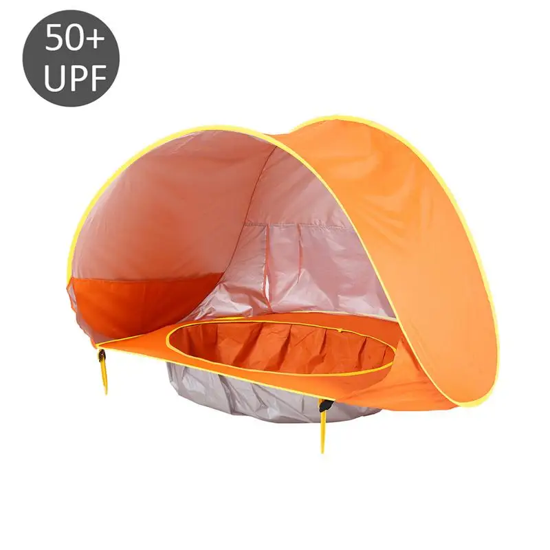 Детская Пляжная палатка всплывающий портативный теневой бассейн защита от ультрафиолета, от солнца укрытие для младенцев - Цвет: C