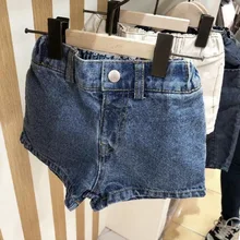 Новые джинсовые шорты для мальчиков и девочек модные детские шорты хорошего качества