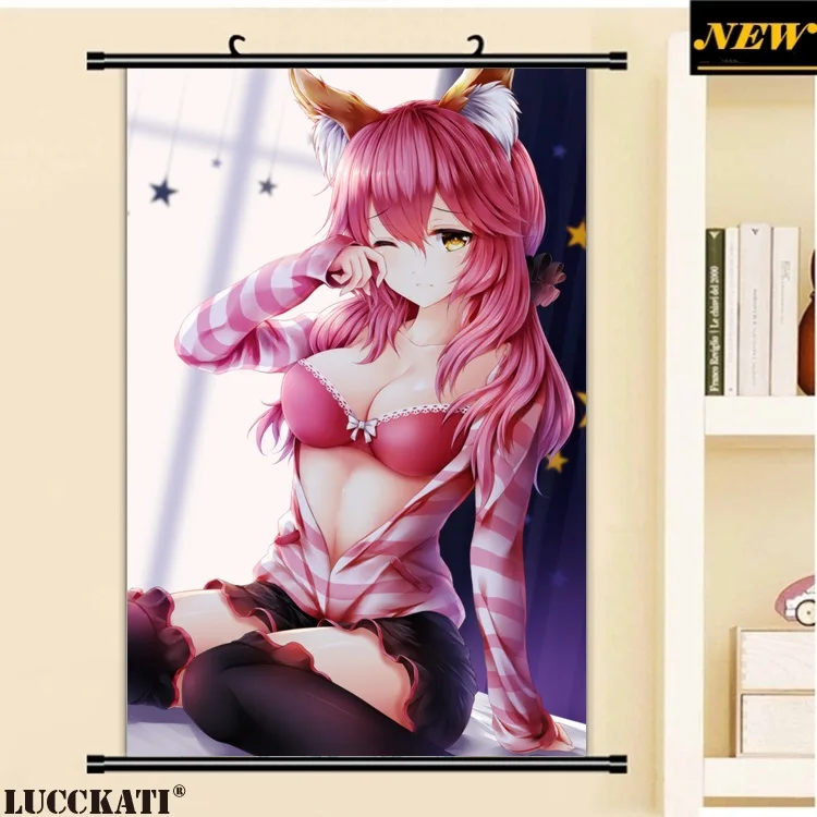 15ande.re 429277 animal_ears bra caster_(fate_extra) cleavage fate_extella open_shirt tail thighhighs wsman_
