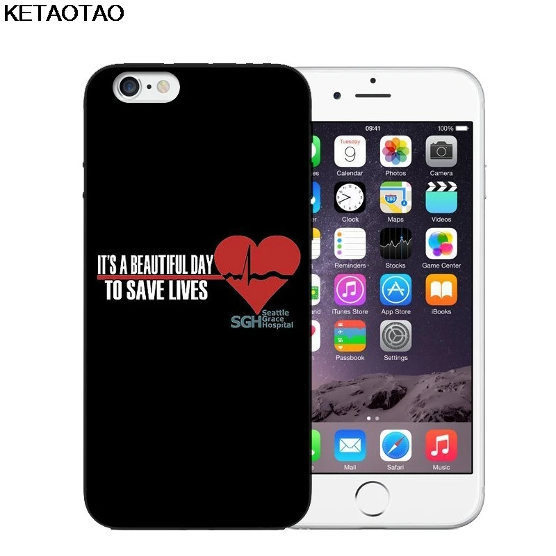 KETAOTAO серый Анатомия мой человек телефон чехол s для iPhone 4S 5C 5S 6 6S 7 8 Plus X Чехол кристально чистый мягкий TPU чехол s - Цвет: Черный