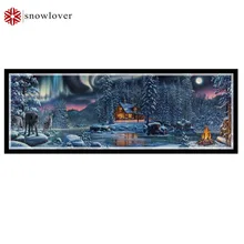 

Needlework,embroidery,DIY DMC Cross stitch, Rivers of Light pattern 14CT white canvas counted Cross-Stitching home decor crafts